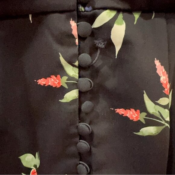 Keepsake the Label Glory Midi Dress Navy Floral Size M New with Defects - Picture 4 of 11